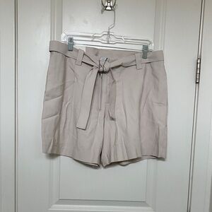 Calvin Klein Collection High Waist Beige Shorts